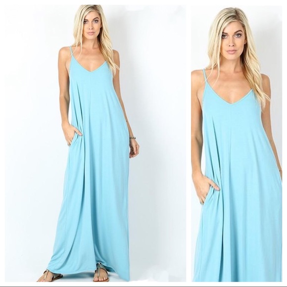 ABIGAIL Cami Strap  Maxi Dress - Picture 3 of 6